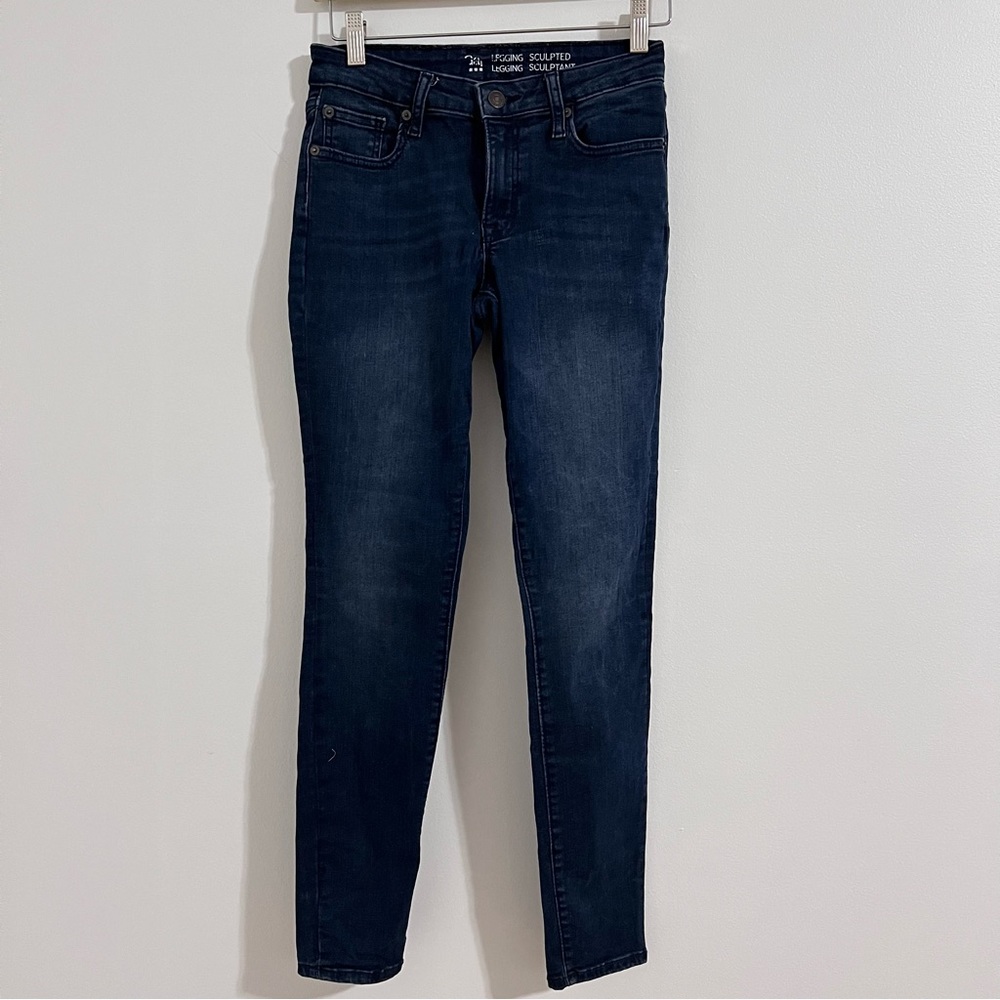 Gap Sculpted Legging Jeans Size 2 / 26 R Denim Stretch Skinny Casual Medium Wash